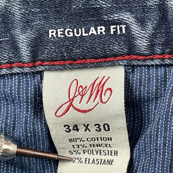 Johnston & Murphy Jeans Mens 34x27* Regular Fit Straight Leg Denim - Picture 4 of 9